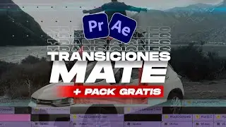 INCREIBLES TRANSICIONES MATE + Pack GRATIS (Tutorial After Effects & Premiere Pro)