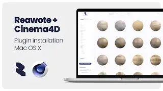 Reawote PBR loader + Cinema4D - installation (Mac OS X)