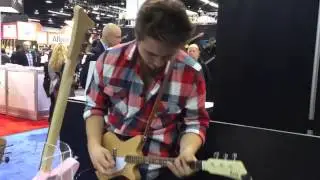 Classic Wooden Electric Loog Guitar Goes Metal