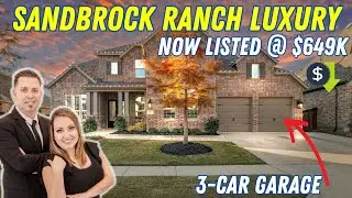 🔥 Inside a Massive 4-Bed Sandbrock Ranch Home w/ Game Room + Study | Aubrey TX Home Tour