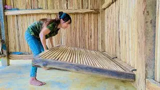 Simple folding bed design for small cabins - family farm life - BUILD LOG CABIN - Living Off Grid