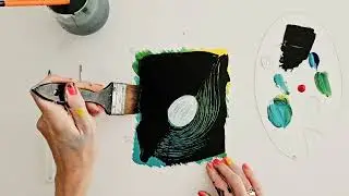 Let's Sgraffito! Peacock Feather Painting