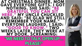 My Mom Gave Everyone Gifts At Christmas Dinner - Except Me. Two Weeks Later, They Were Begging Me...