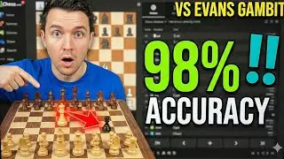 How to Beat the Evans Gambit: A 98% Accuracy Masterpiece #Chess #EvansGambit #ChessStrategy