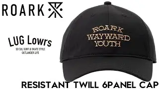 ROARK ロアーク RESISTANT TWILL 6PANEL CAP - MID 帽子 ストラップキャップ RHJ1152-BLK 日本代理店正規品