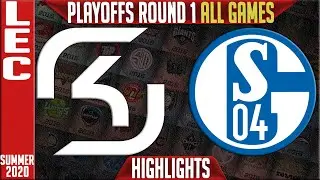 SK vs S04 Highlights ALL GAMES | LEC Playoffs Summer 2020 Round 1 | SK Gaming vs Schalke 04