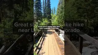 Great short alpine lake hike near Leadville, Colorado