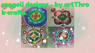 Simple rangoli designs...compilation💫😇