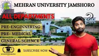 All Departments in main campus of Mehran University Jamshoro For Medical and Engineering Group