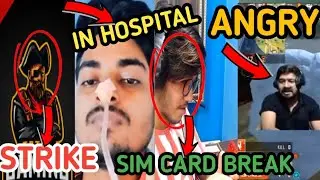 total gaming give copyright and rocky bhai angry and MDS games station in hospital garena free fire