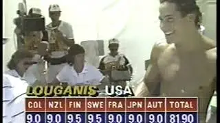 Olympics - 1984 - L A Games - Diving - Men's 10m Platform - Dive 8 - USA Greg Louganis