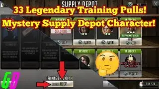33x Legendary Training Pull! Mystery Supply Depot Character! - Walking Dead Road to Survival