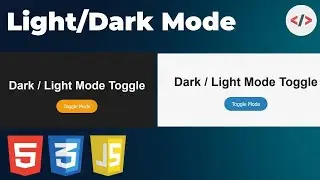 🌗 Dark / Light Mode Toggle Using HTML, CSS & JavaScript (Under 2 Minutes!)