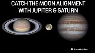 Catch the Moon aligning between Jupiter and Saturn this August