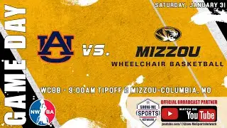 WCBB: Mizzou Wheelchair Basketball vs. University of Auburn Tigers: 1/31/26: Broadcast #0947