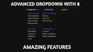 HOW TO MAKE AN ADVANCED DROPDOWN WITH HTML,  CSS AND JAVASCRIPT