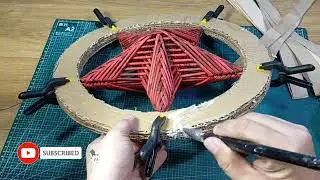 Diy Christmas Lantern / Parol made of Cardboard and Paper Tube / Christmas decor @mr.creativeman