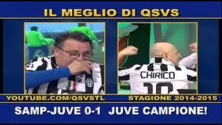 QSVS - SAMPDORIA - JUVENTUS 0-1 FESTA SCUDETTO!  - TELELOMBARDIA / TOP CALCIO 24