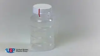 4 oz. Polypropylene Bottle with Cap & Clear Tamper Evident Band | U.S. Plastic Corporation&reg;