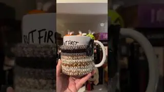Coffee Mug Cozy ☕️ #crochet #crochetersofyoutube #coffeemugart