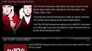 Adrian Kennedy FM104 Phoneshow- Stupid Quiz Contestant