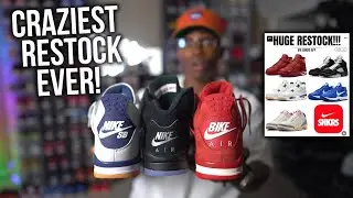 HUGE RESTOCK 🤯! NIKE RESTOCKING THE METALLIC 5s AND POTENTIALLY JORDAN 4 BRICK BY BRICKS! DONT SLEEP