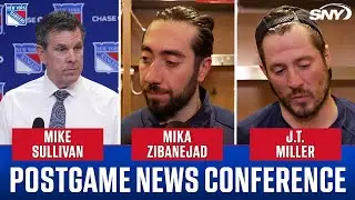 Игроки «Рейнджерс» Майк Салливан, Мика Зибанежад и Джей Ти Миллер комментируют поражение от «Айле...