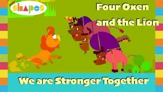 The Four Oxen and the Lion 🐂🦁 | Aesop&rsquo;s Fable About Unity | Moral Story for Kids (4K)