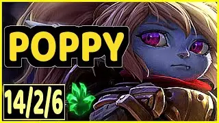 POPPY VS TEEMO - 14/2/6 KDA TOP GAMEPLAY