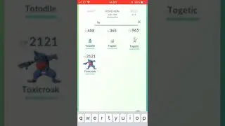 Pok&eacute;mon Go, Evolving Togetic.