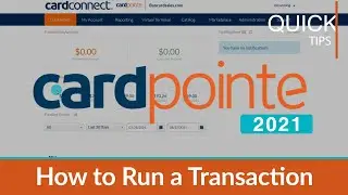 Виртуальный терминал CardPointe (2021) Как выполнить транзакцию в виртуальном терминале CardPointe
