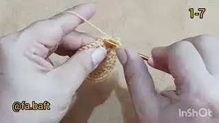 آموزش فرشینه سایه رج۱-۷ free crochet pattern 🧶🧶 free rug tutorial 🧶 part 1-7