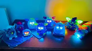 Furbies from the 90s, 2012, 2013, 2014, 2016, 2023 and DJ Furby Conversation 
