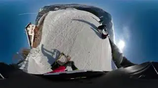 Rodeln Hornbahn Bad Hindelang blaue Strecke 360° Video 2019-02-21