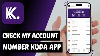 how to check my account number on kuda app // View Account Number in Kuda App