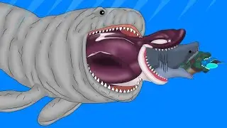 Fish Eat Fish Size Comparison // Ending Bloop Eat Killer Whale 