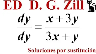 ED homogénea de primer orden. Soluciones por sustitución. Zill 2.5_8 😺👀