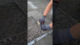 Create Design with the Resin Bound Paving using Tiling Trims.#resinbound #resinboundinstallation