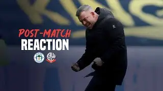 STEVEN SCHUMACHER | Head Coach reacts to Wigan Athletic away