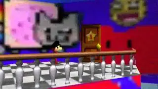 Nyan/Poptart Cat in Super Mario 64?!