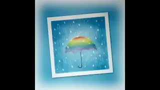 Rain rain go away ｜Pastel Nagomi Art #和谐粉彩 #和谐粉彩教学 #nagomiart #パステル和アート #パステル画 #easydrawing