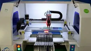 Desktop 2 Heads Automatic SMT P&P Pick and Place Machine with Visual Correction Calibration
