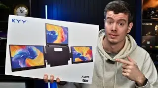 Лучший удлинитель экрана для ноутбука 2026 года? KYY X90G Quad Monitor!