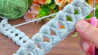 Great İdea ~● super easy tunisian crochet hair band, bag handle model video online totarial #crochet