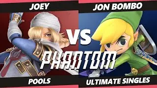 Phantom 2022 - Joey (Sheik, Cloud) Vs. Jon Bombo (Toon Link) SSBU Ultimate Tournament