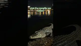 What if a crocodile was human? #animalsashumans #viral #humanversion #aiart #aitransformation