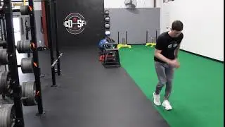 Medial/Lateral Hop w/ Mini Bounce