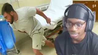 Breesho reacts to Man Runs Through Hospital&rsquo;s Glass Gate to Escape Cops
