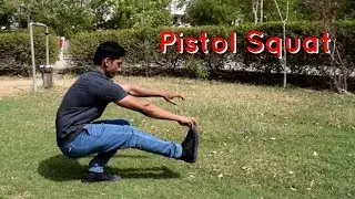How to Pistol Squat in Hindi - Easy Beginner Progression Steps - Vikas Choudhary