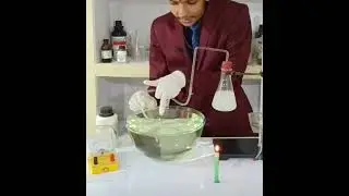 acid react with zinc granules